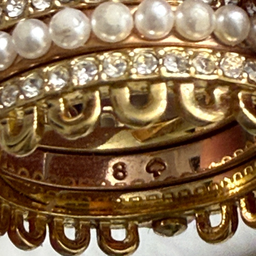 Kate Spade Chantilly Charm Stackable Ring Hinged … - image 3